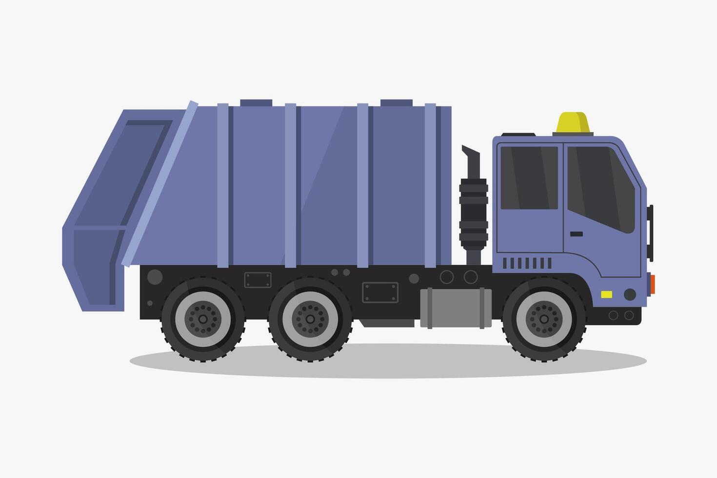 Garbage Truck Illustrated vector