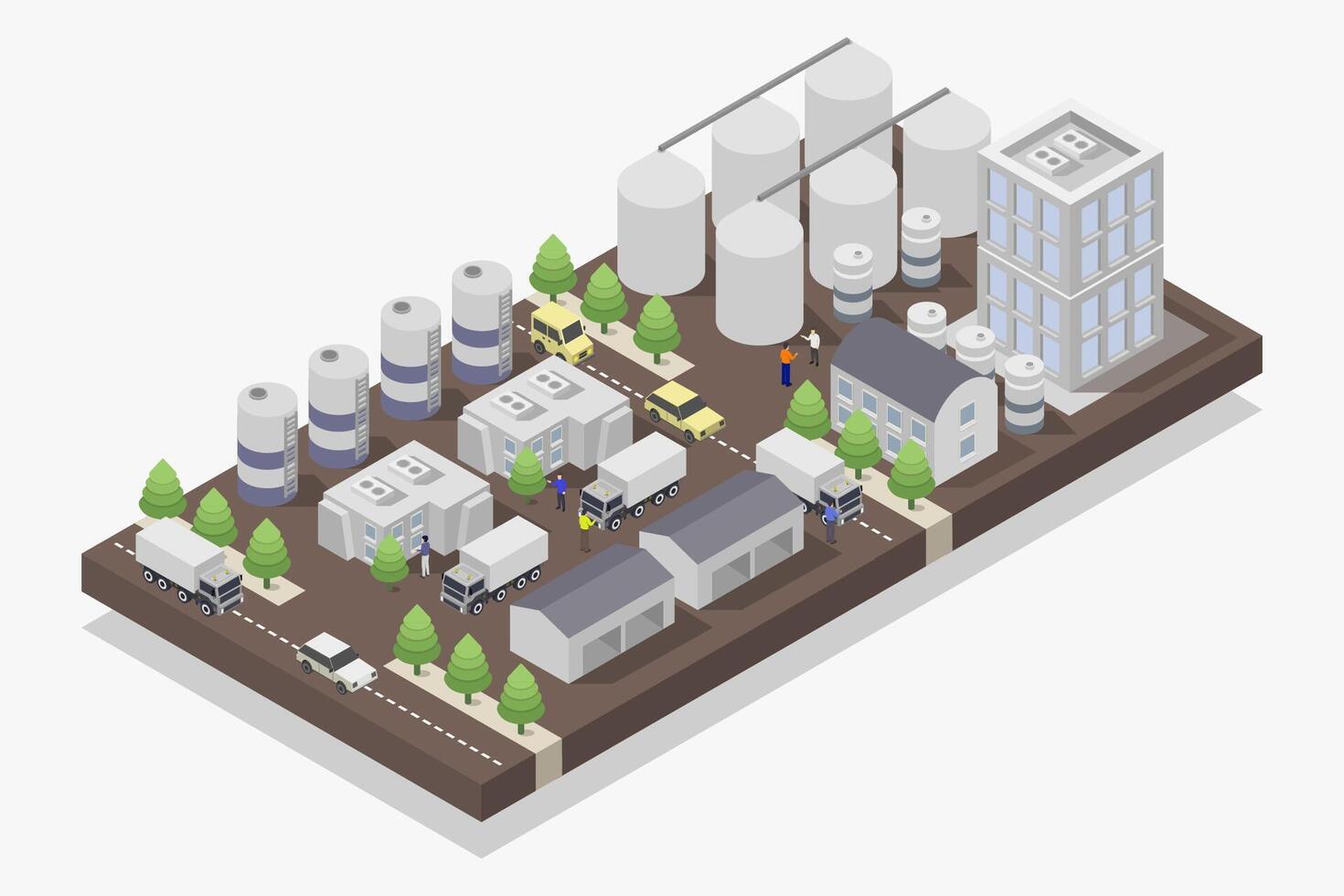 Silos complex isometric vector