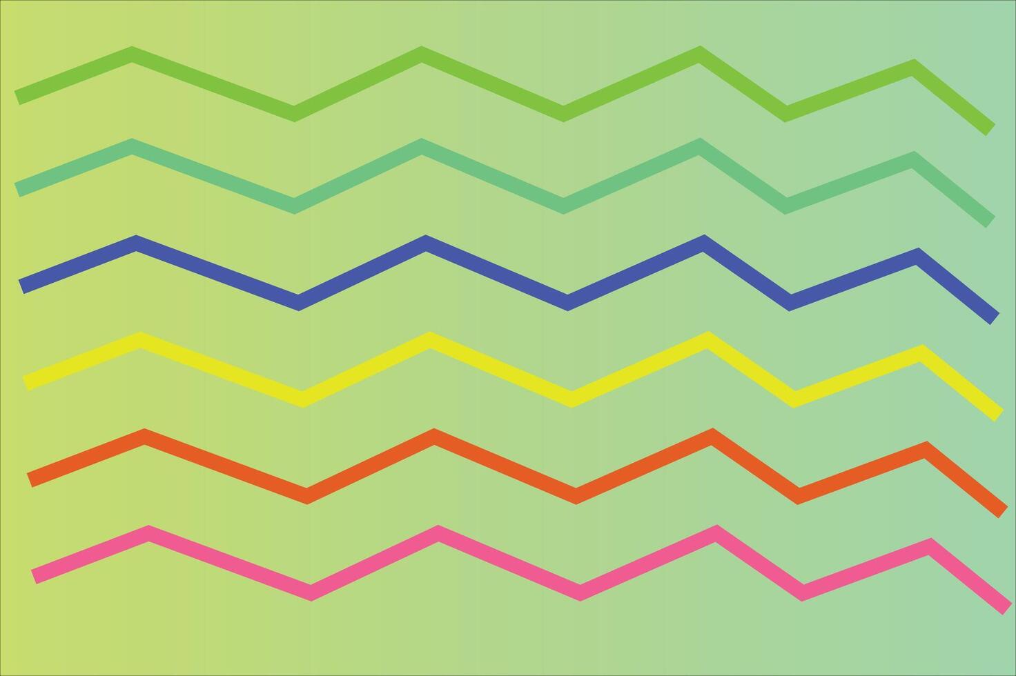 Colorful Zig Zag Lines Pattern Design Background vector
