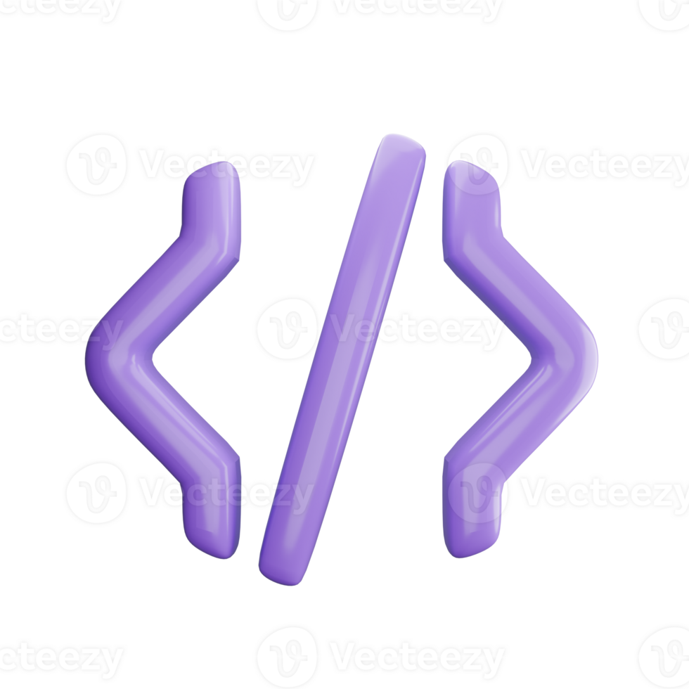 3D Code Bracket Icon png