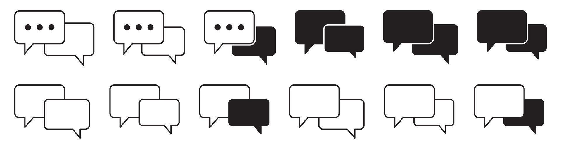 Chat icon. Talk speech bubble icon. Dialogue balloon icon. Comment sign. vector