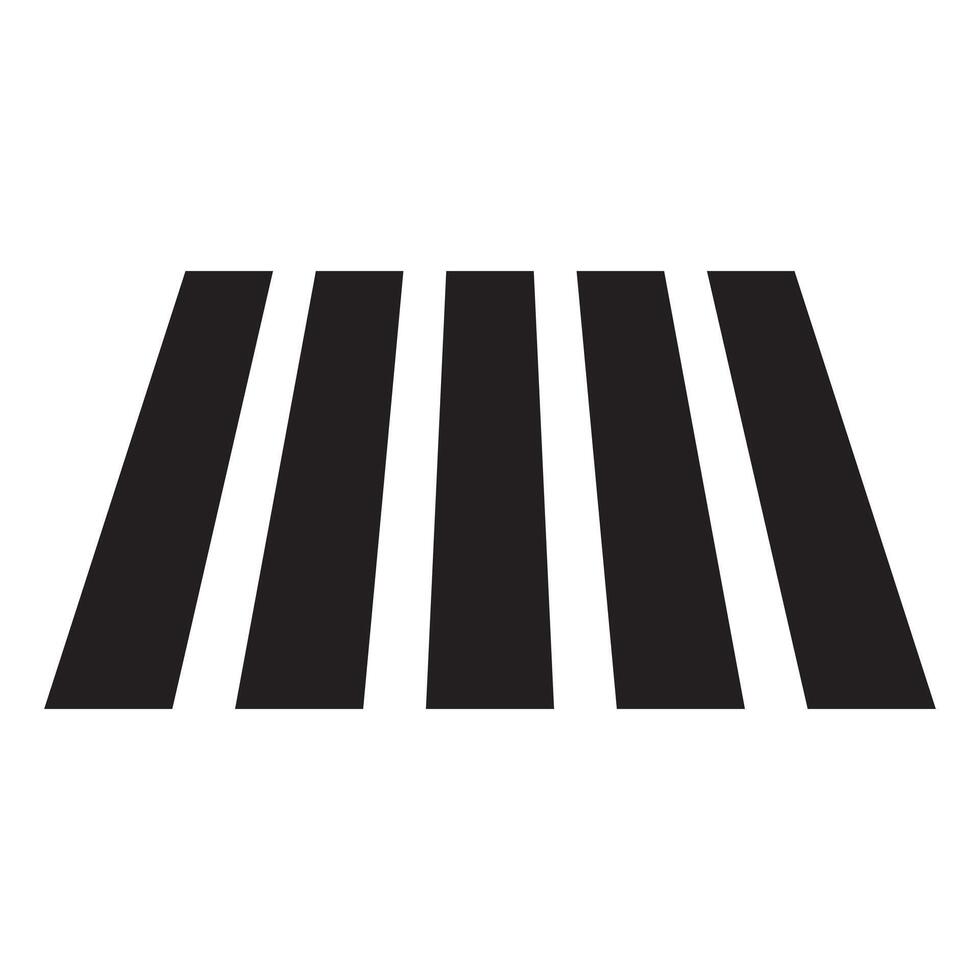 Pedestrian crosswalk icon. Zebra cross icon. vector