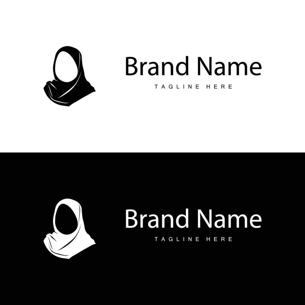 hijab logo simple vector