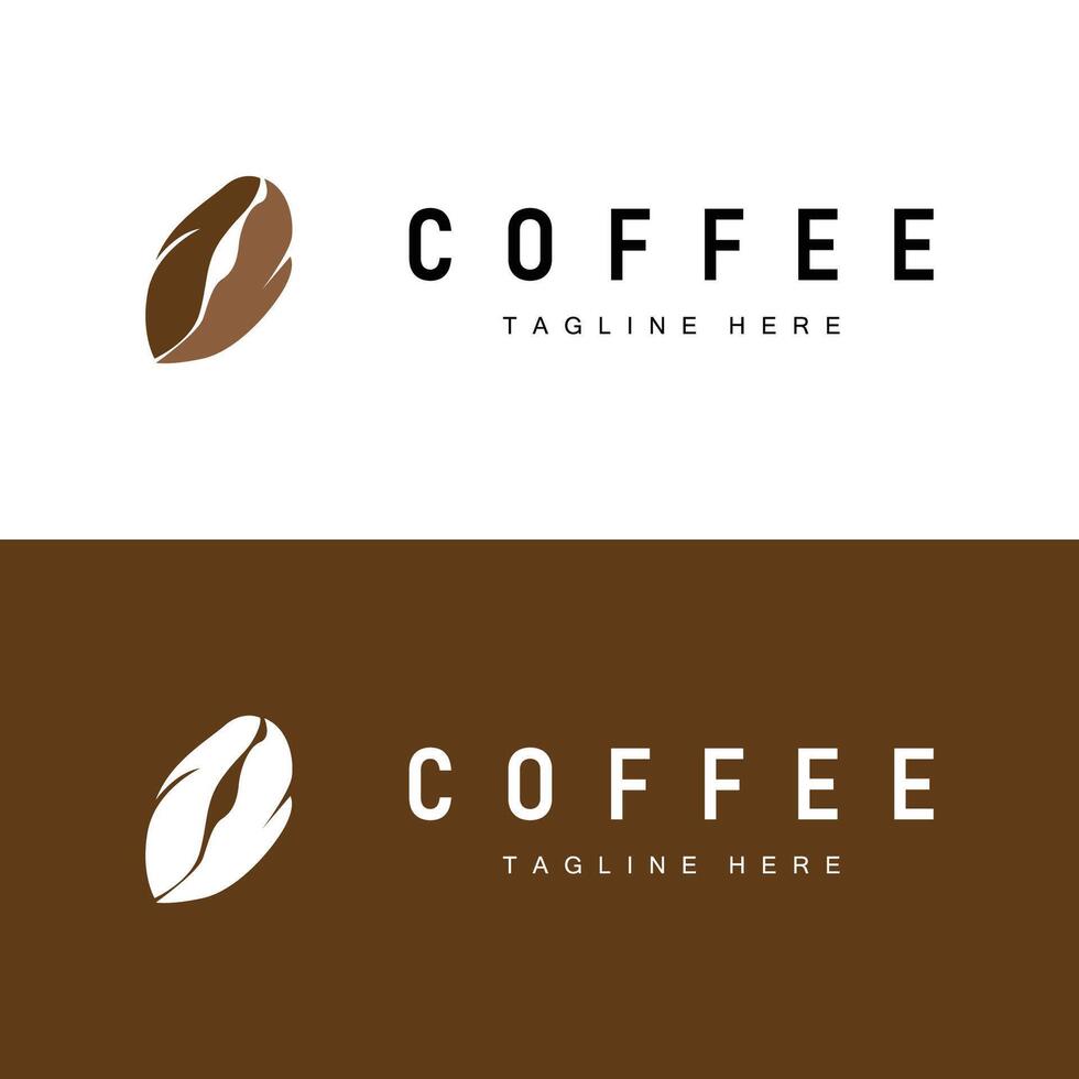 Coffee Shop Logo Simple Minimalist Drink Symbol Icon vector
