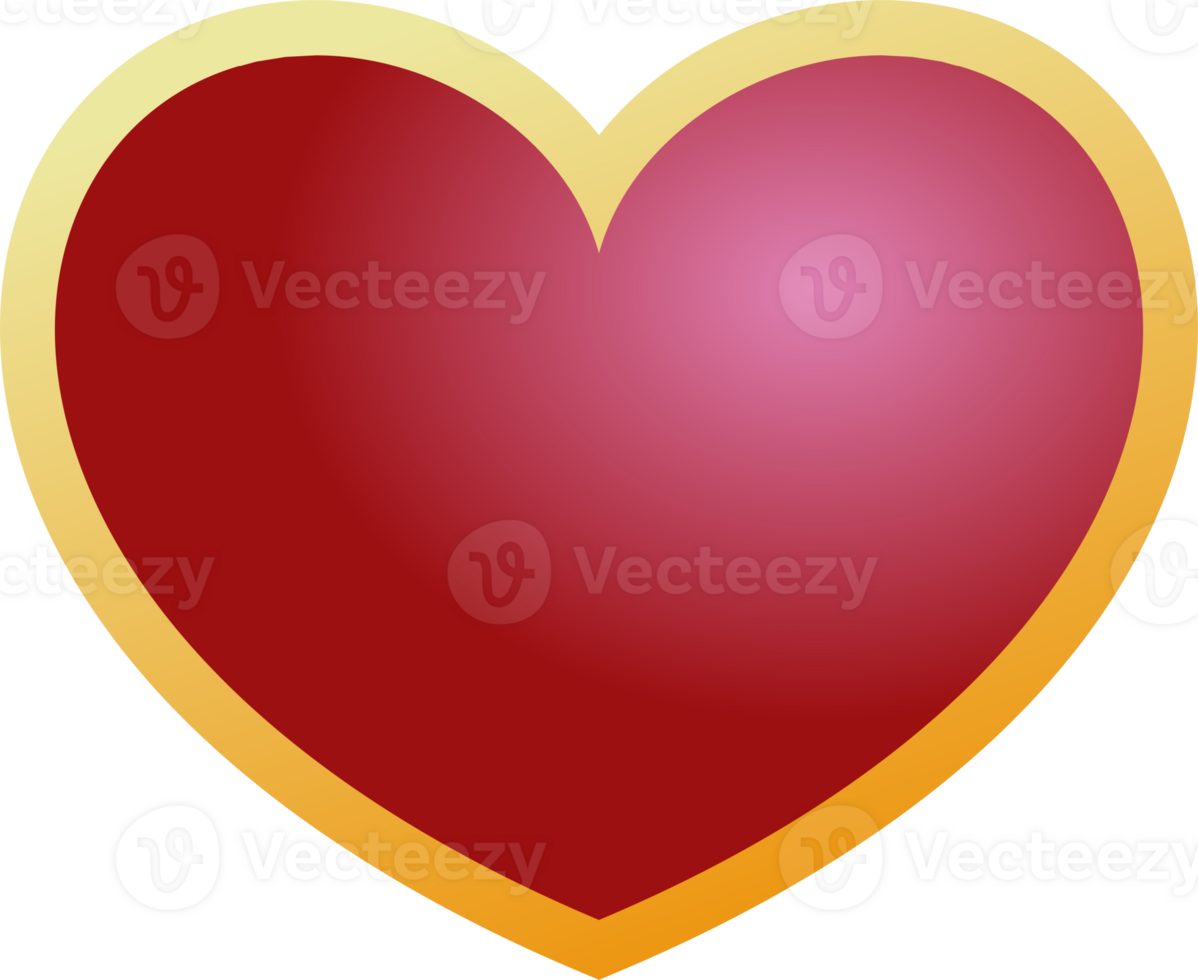 Red heart of Christmas png