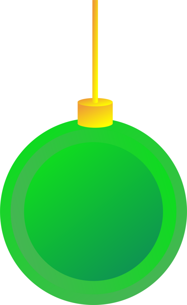 Green ball hanging png