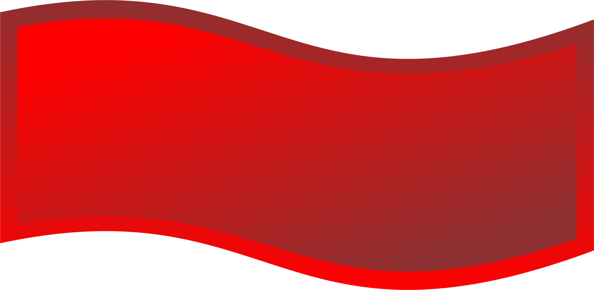 Red banner square shape png