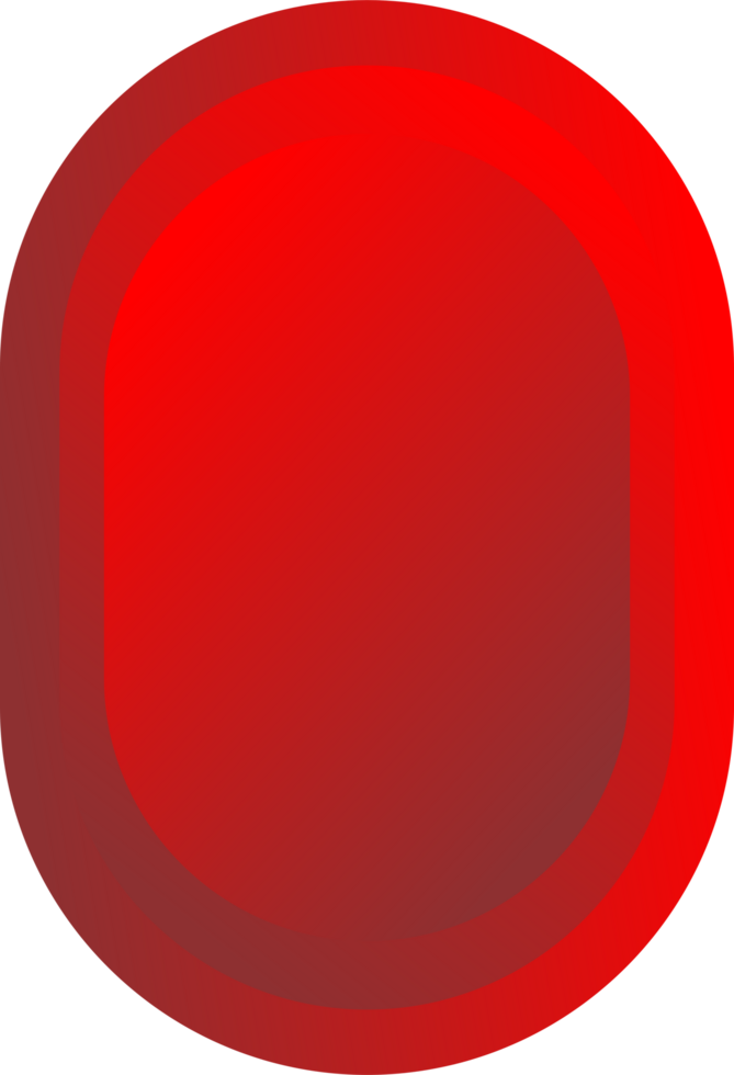 Red button oval shape png