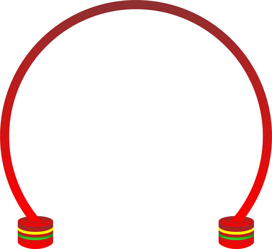 Red display circle shape png