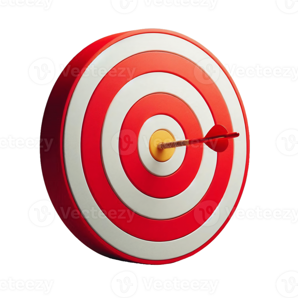 Bullseye Target Achieved Success Arrow Illustration png