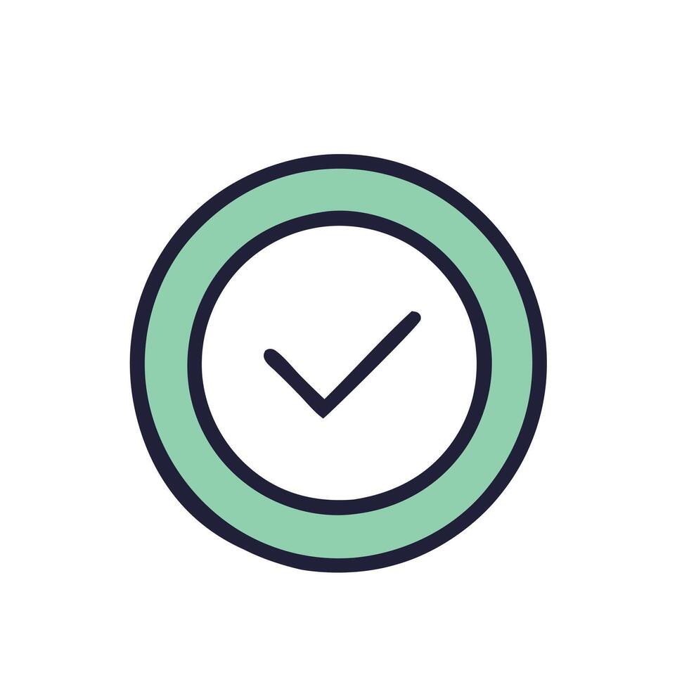 Approval Checkmark Icon vector