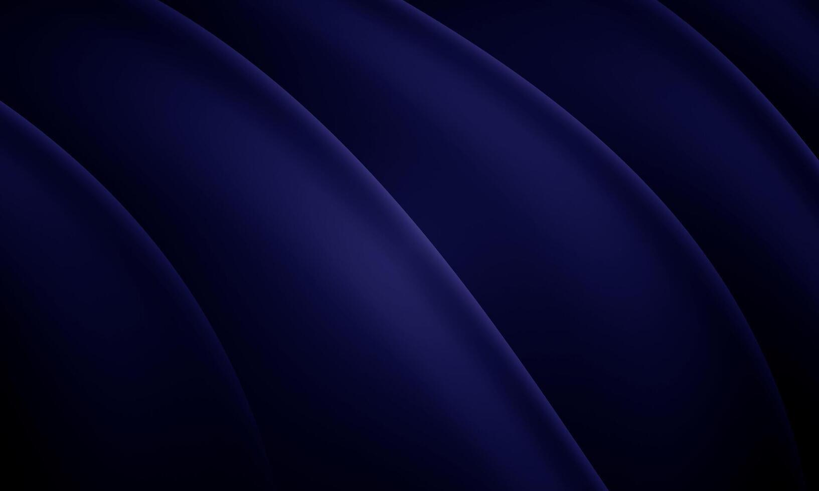 Flowing dark blue curve shape with soft gradient abstract background. dark blue stripe pattern. vector