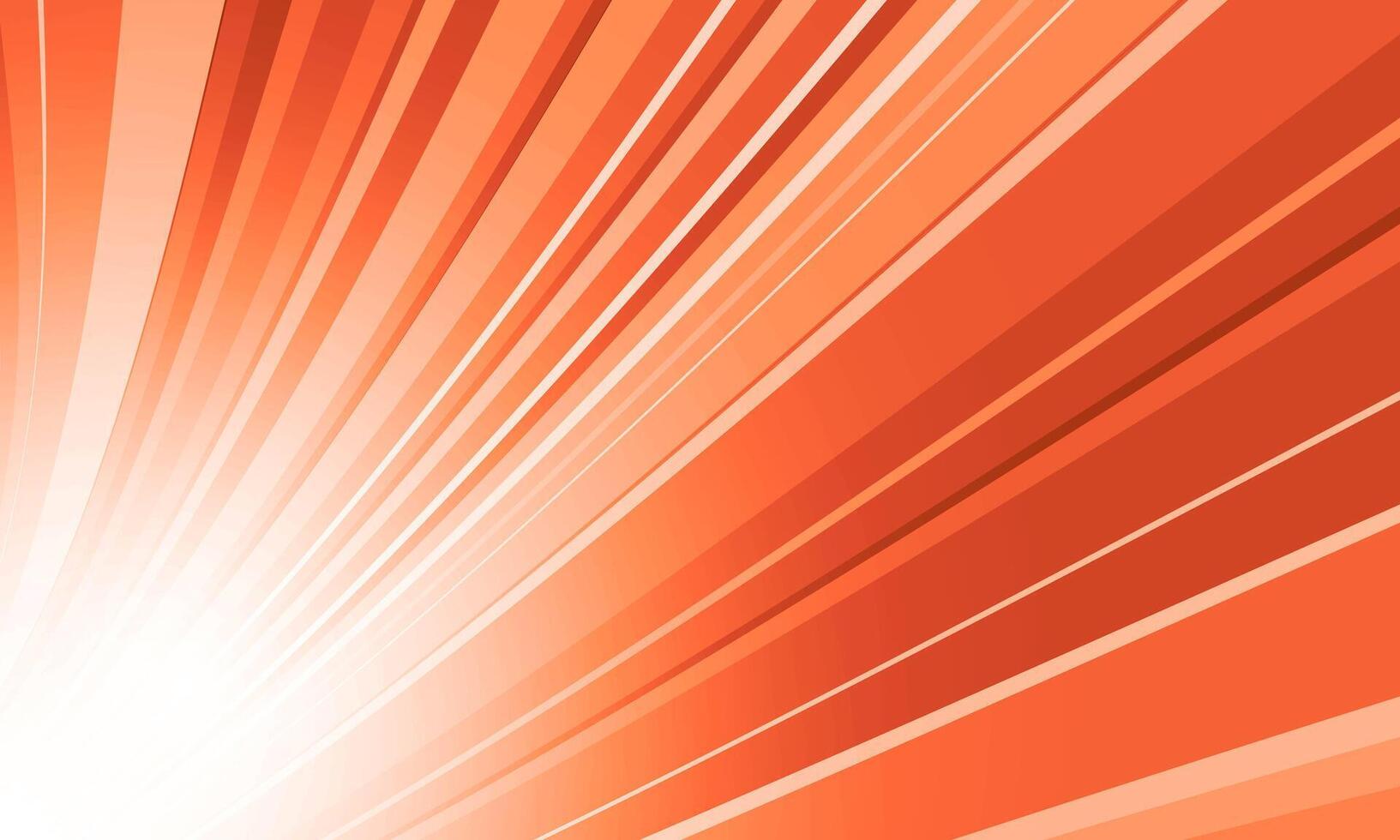 Abstract orange radial stripes background. bright shiny burst rays. vector