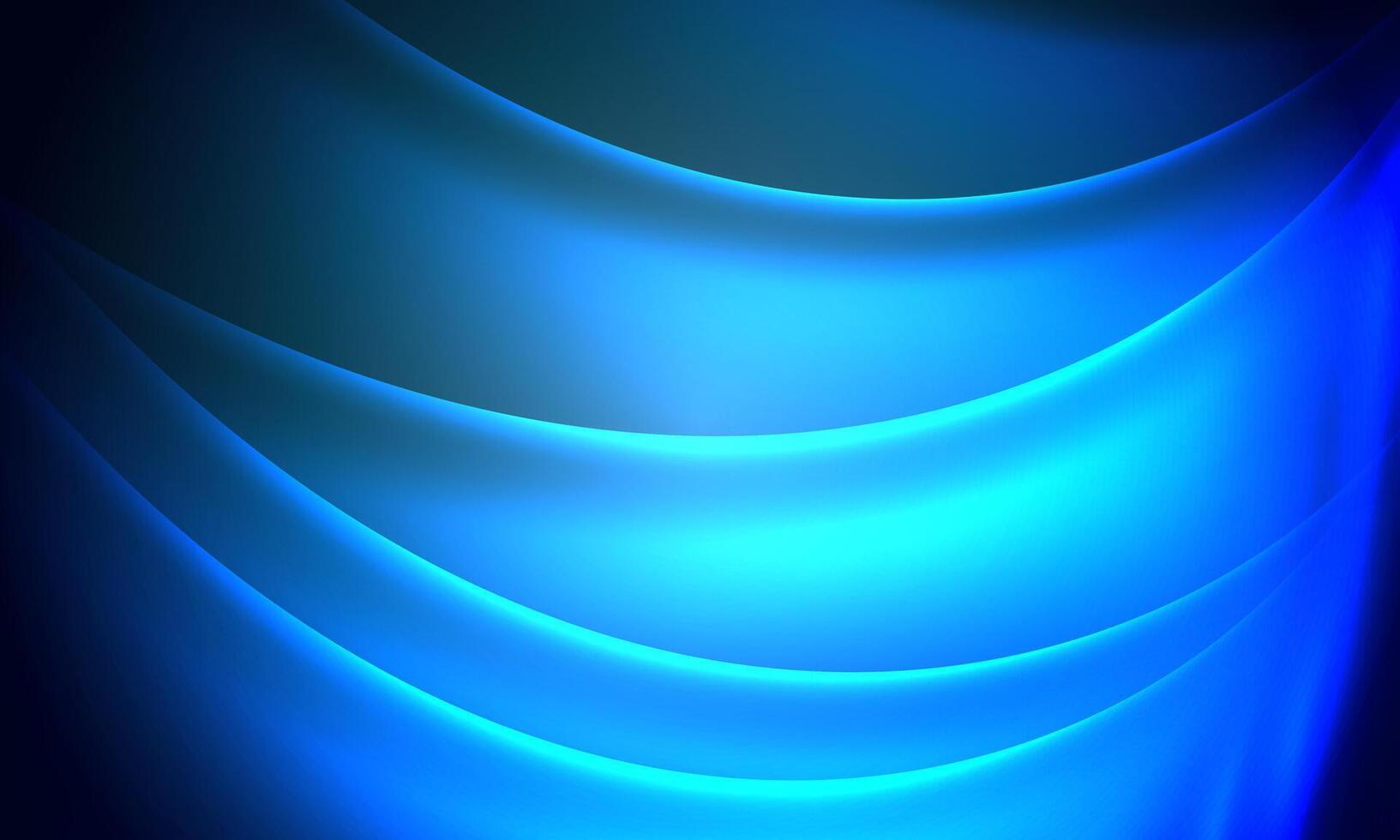 Flowing soft blue curve shape with soft gradient abstract background. Soft blue stripe pattern. vector