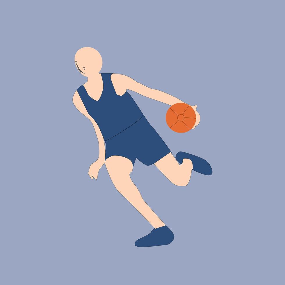 a man who is looking to promote basketball vector