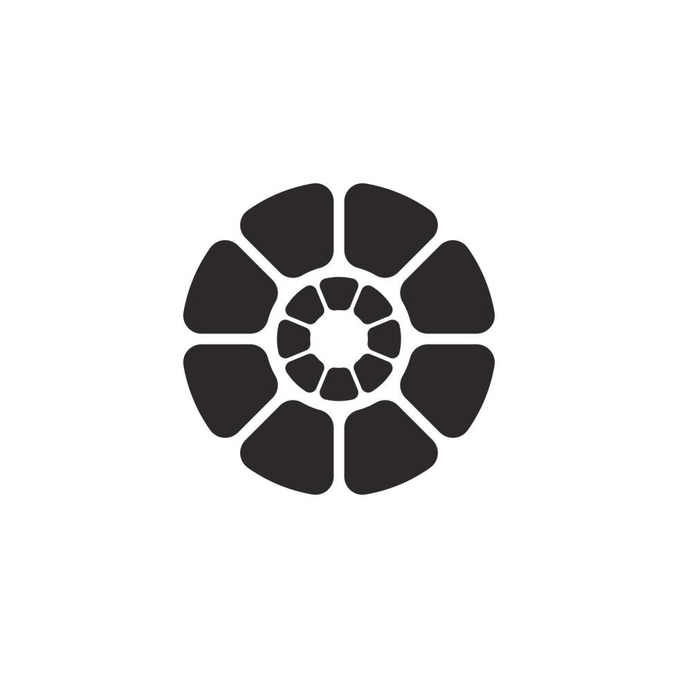 Logo center or center unique design with blank background vector