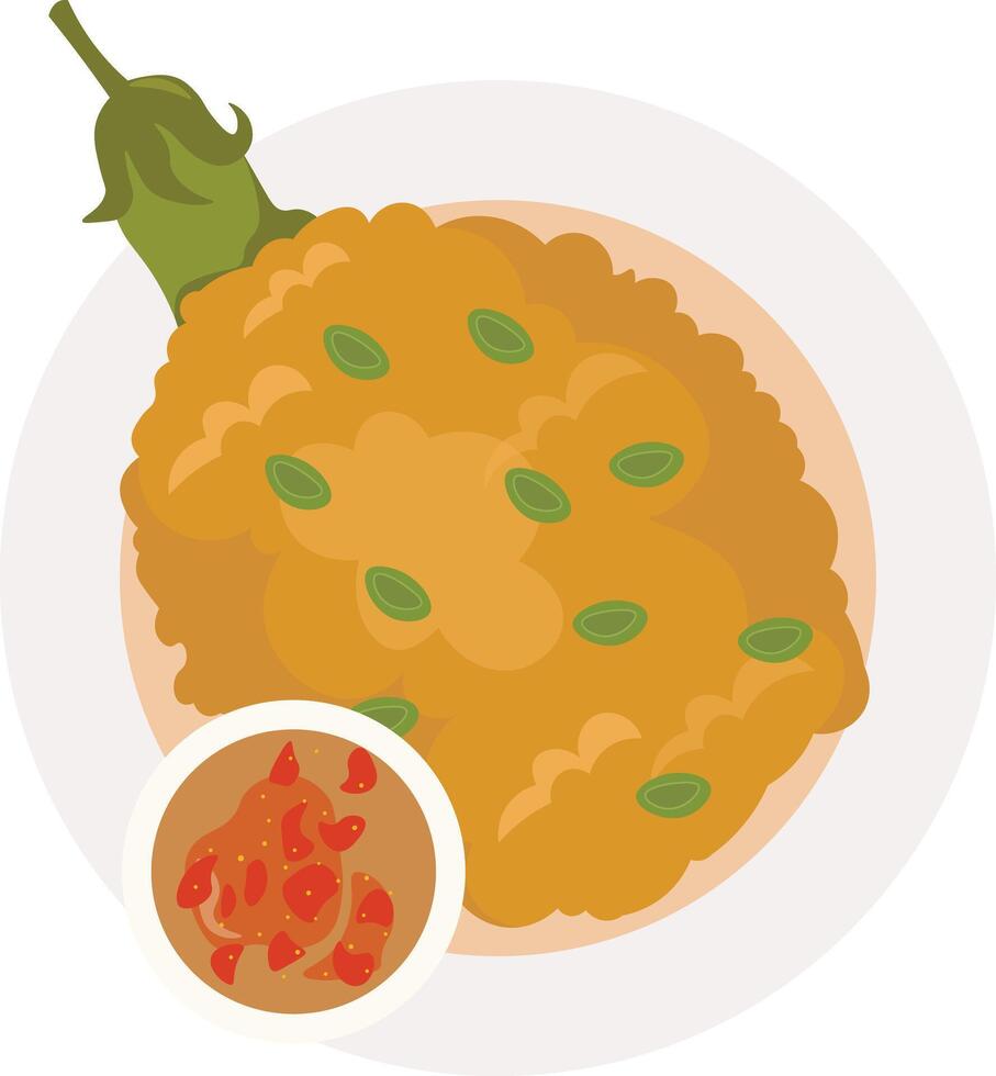 A Taste of the Philippines Tortang talong vector