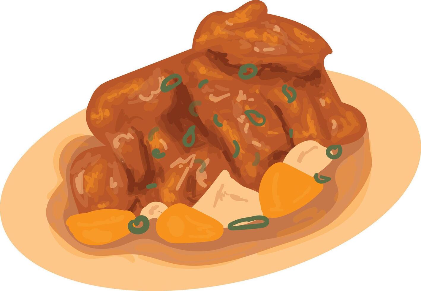 Street Food Delights of the Philippines Kaldereta vector