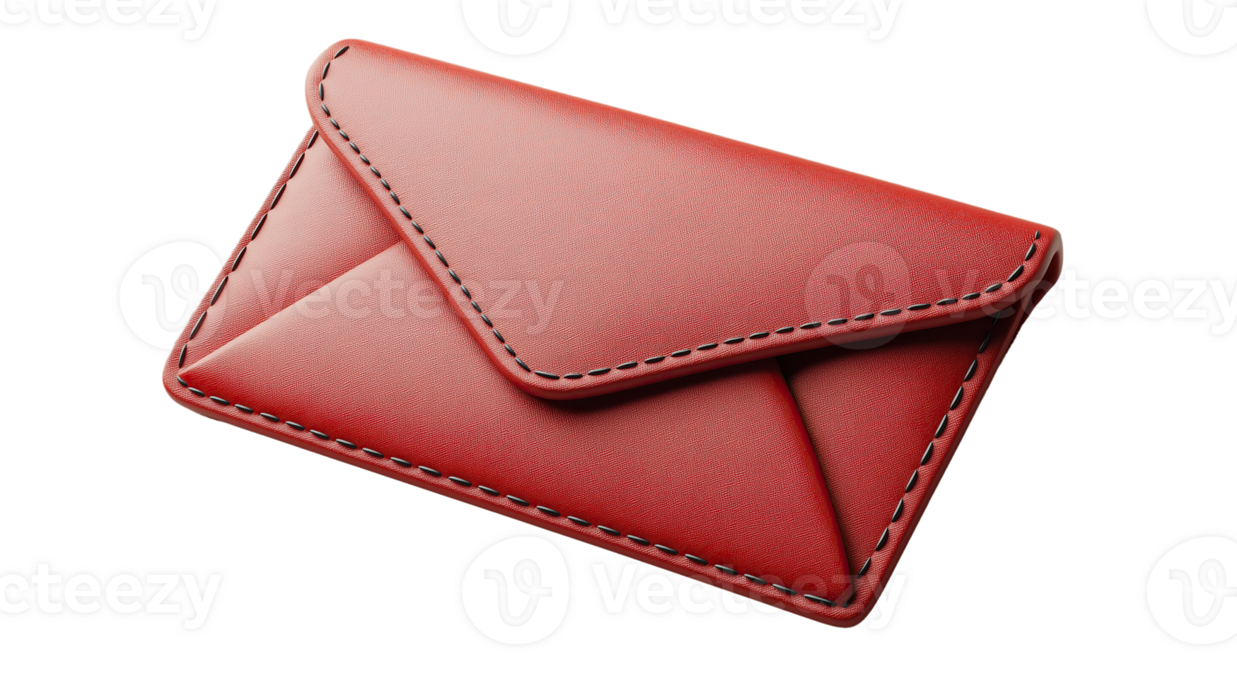 Red Sleek Envelope Icon Isolated on Transparent Background png
