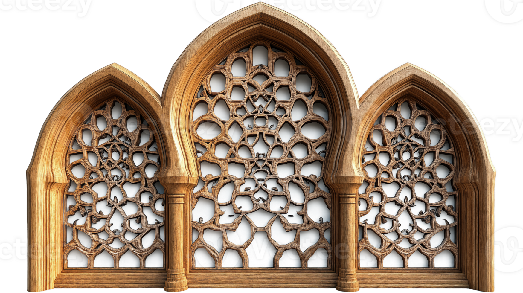 Islamic arch window Isolated On transparent Background png