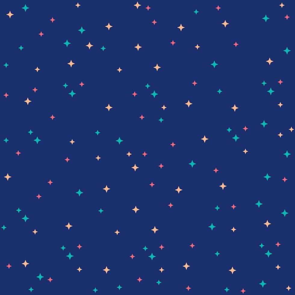 Abstract blue background with stars. Seamless pattern with stars. Abstract background. Sparkles. Stars. vector