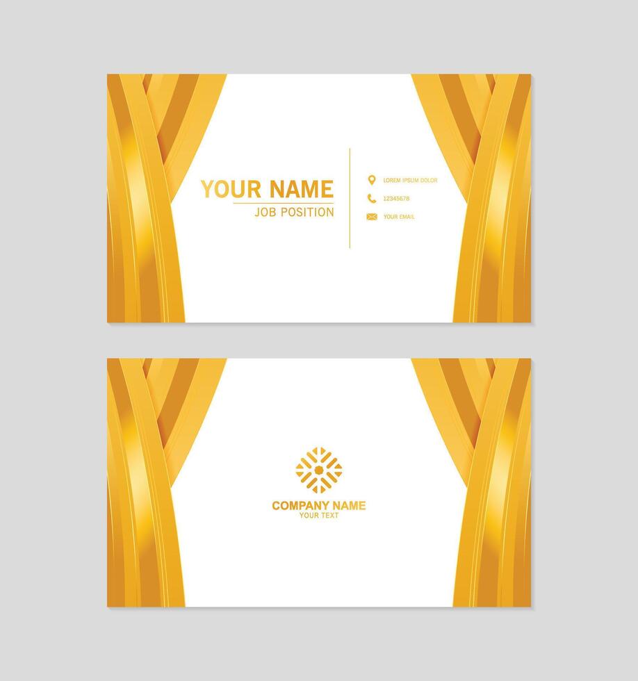 luxury abstract business card design vector