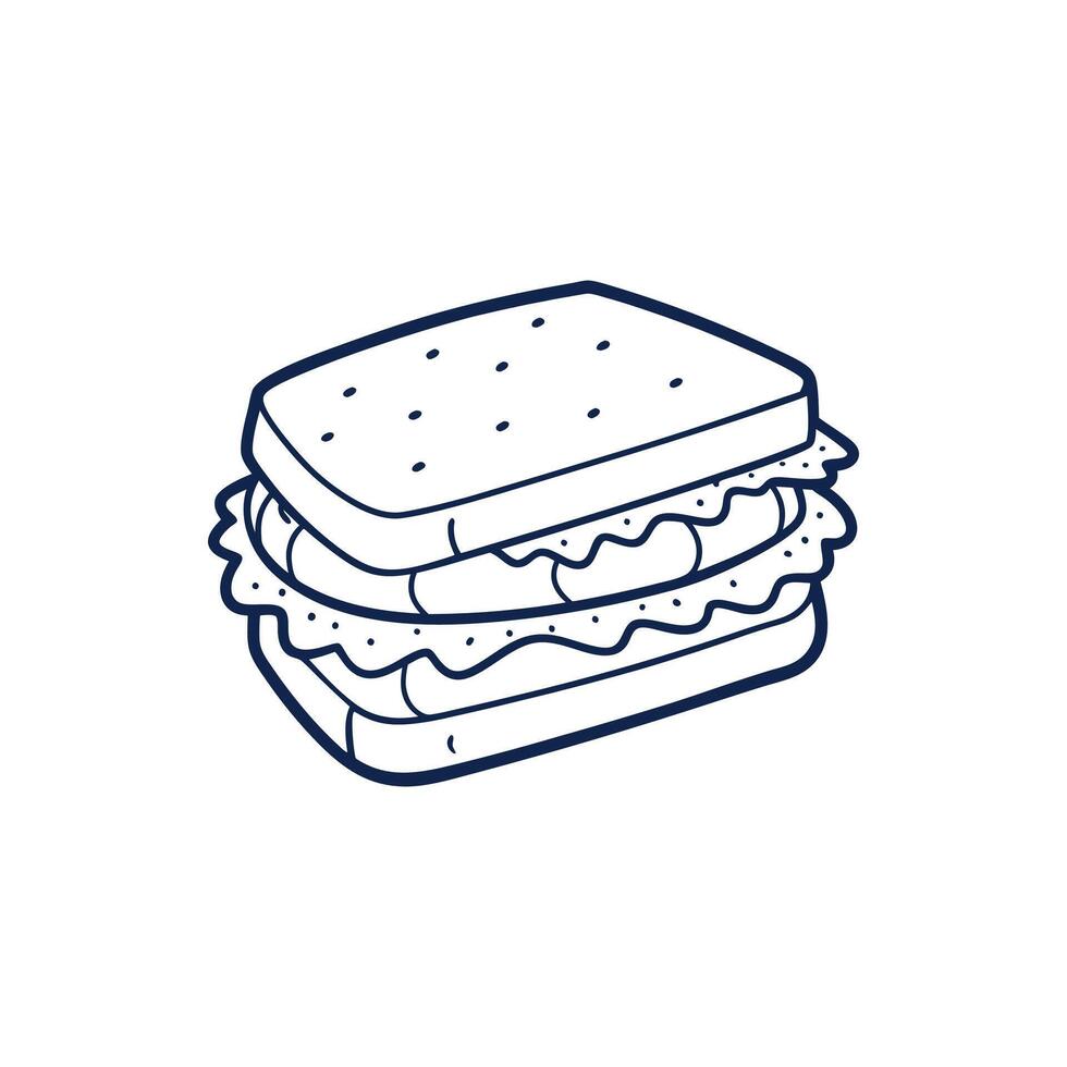 The Essence of Sandwiches in Art vector