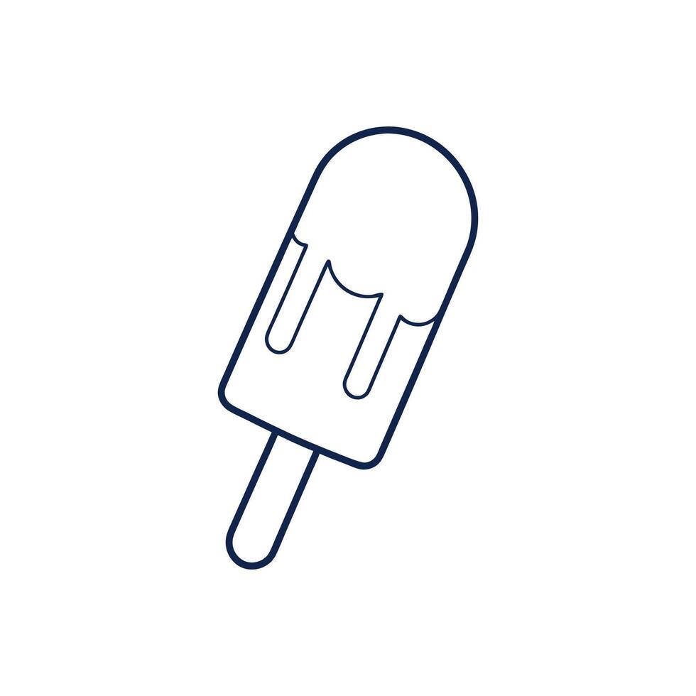 Pop Ice Cream Line Art Collection vector