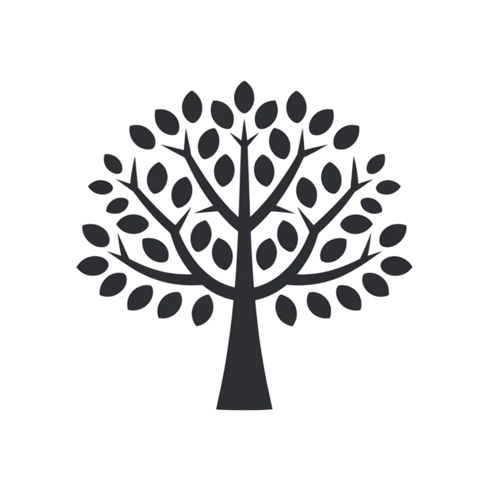 A Majestic Tree Silhouetted Against a Luminous Background Capturing Nature's Beauty png