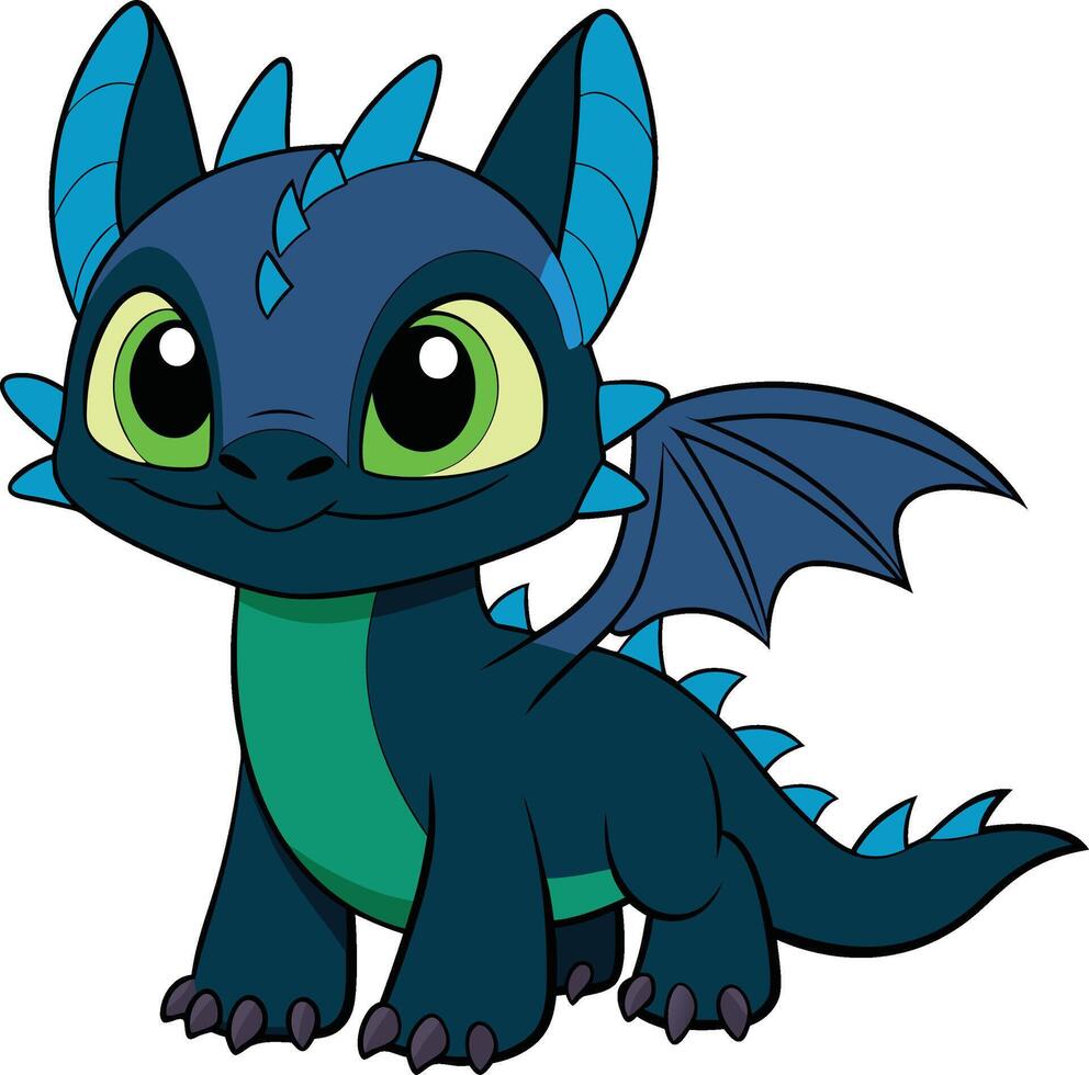 Dragon Illustration Design coloful vector