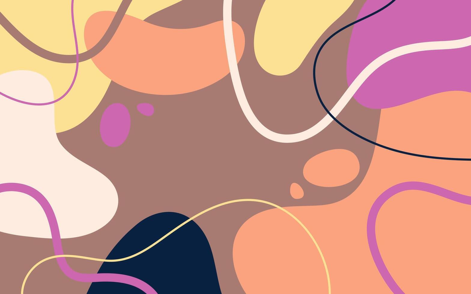 Hand drawn abstract background. Colorful shapes background for design. vector