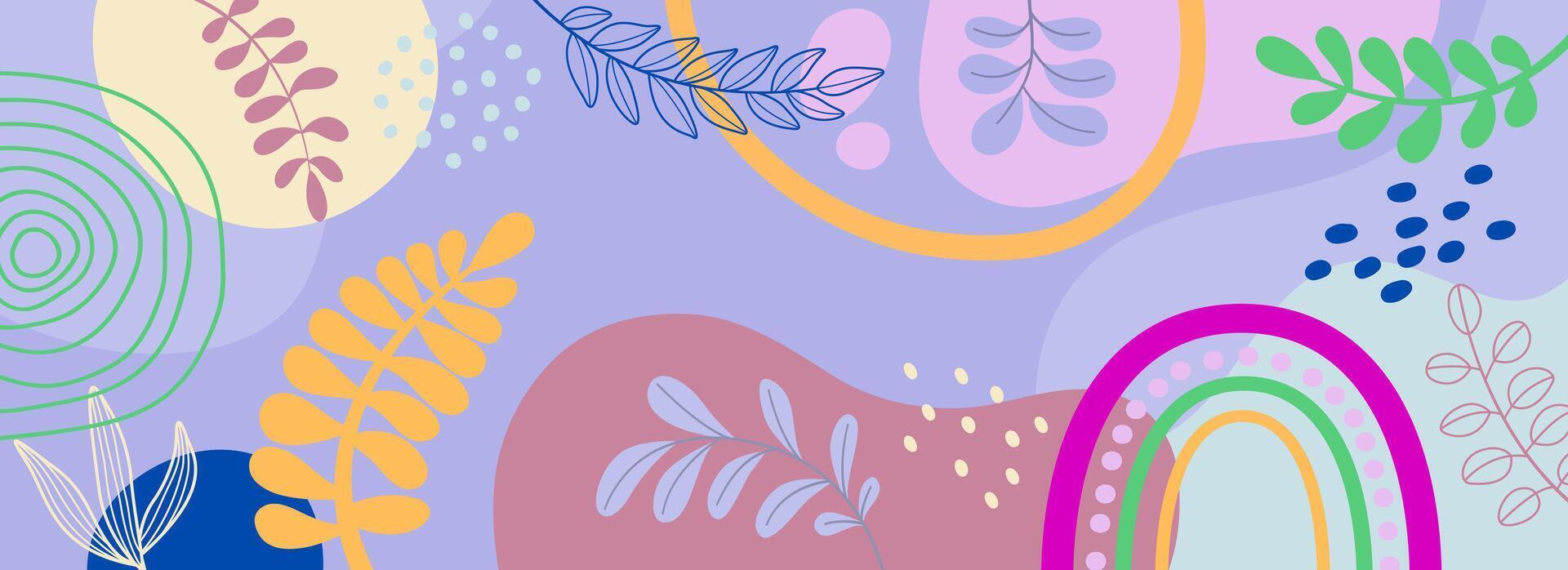 Template banner and cover spring background with beautiful. vector