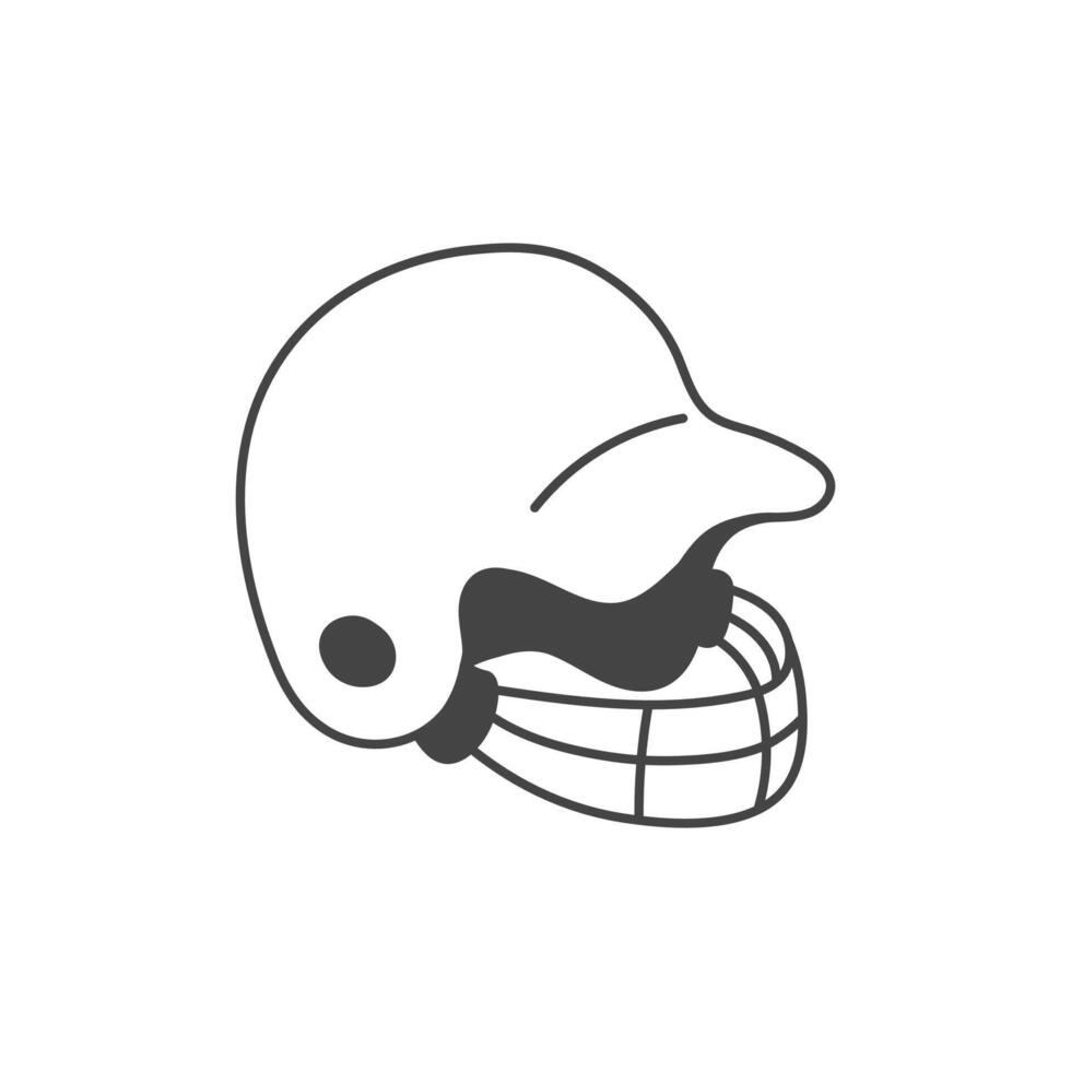 Baseball Batter Helmet Icon vector