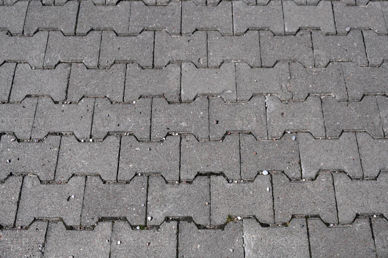 a close up of a brick sidewalk with a fire hydrant photo