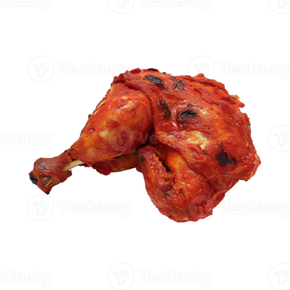 Delicious Tandoori Chicken Dish Transparent Background png