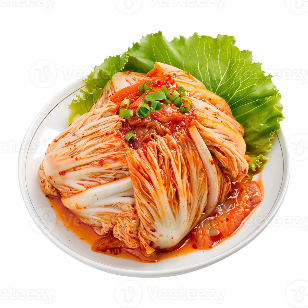 Fermented Kimchi on Clear Background, Vibrant Korean Delicacy png