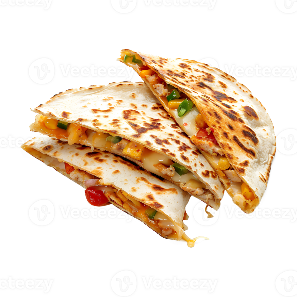 Authentic Mexican Tortilla Wraps Isolated on a Clear Background png