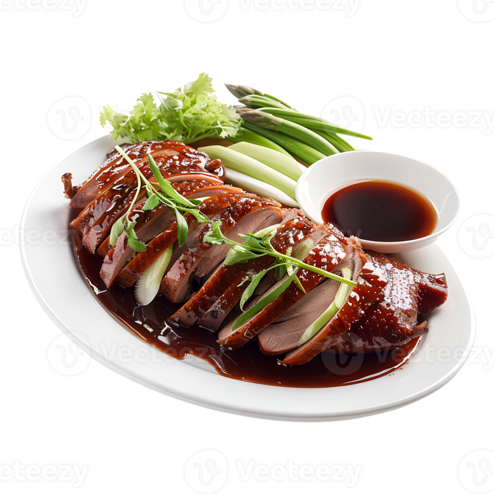 Roasted Peking Duck on Transparent Background png