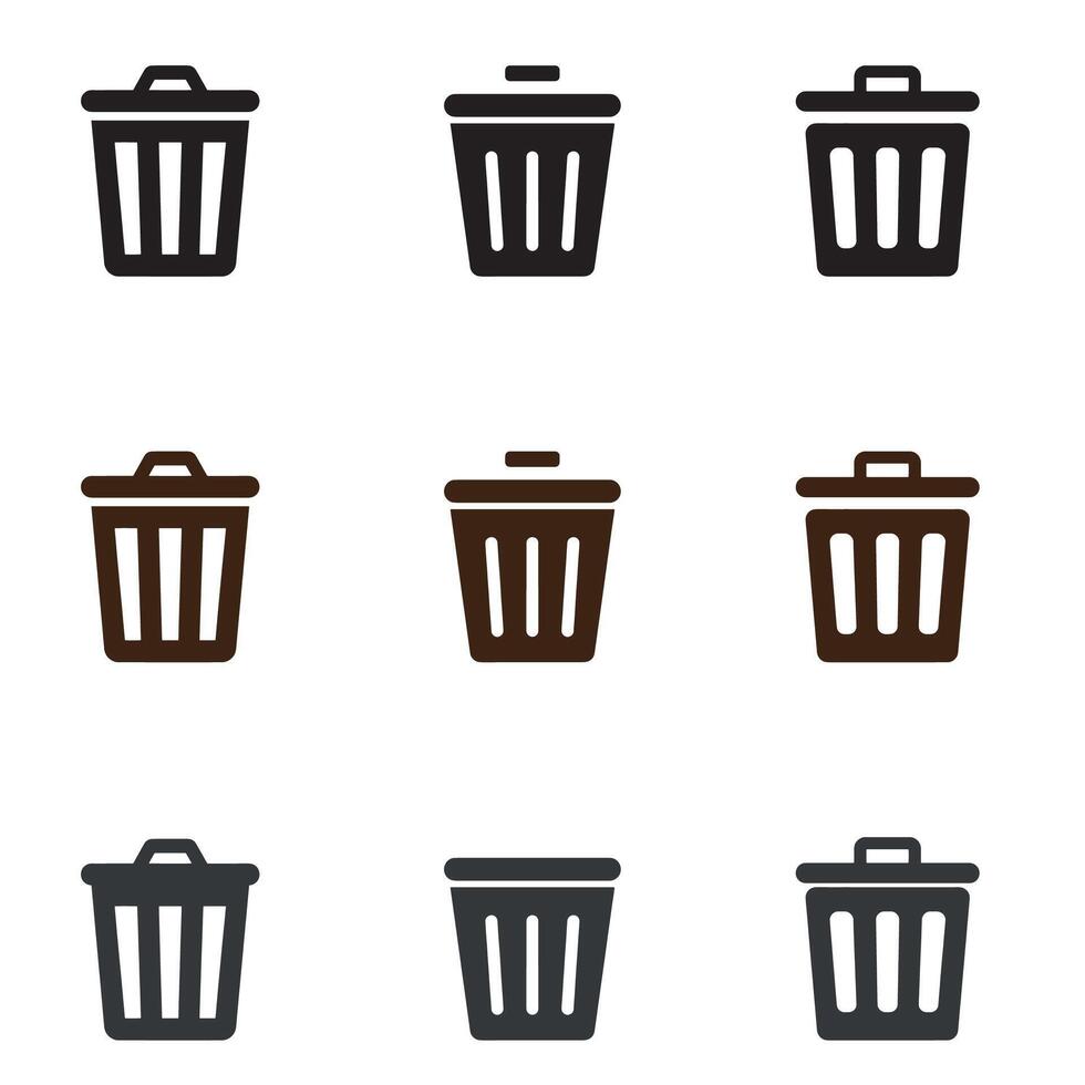 Trash icon design vector