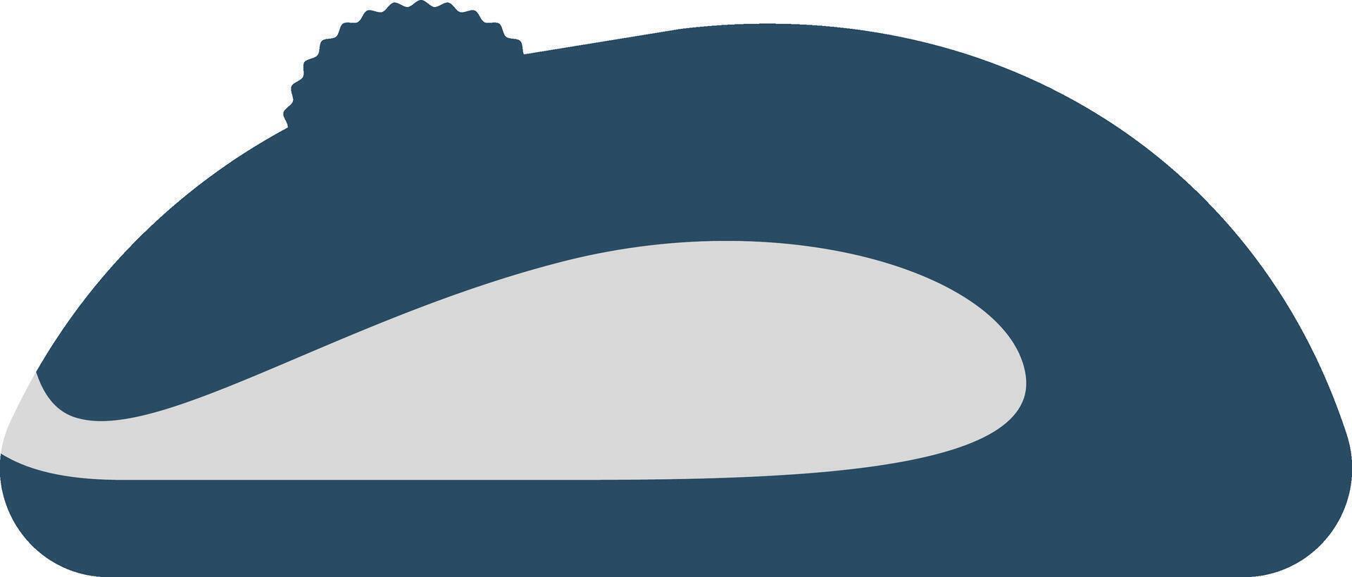 A blue hat with a white background vector