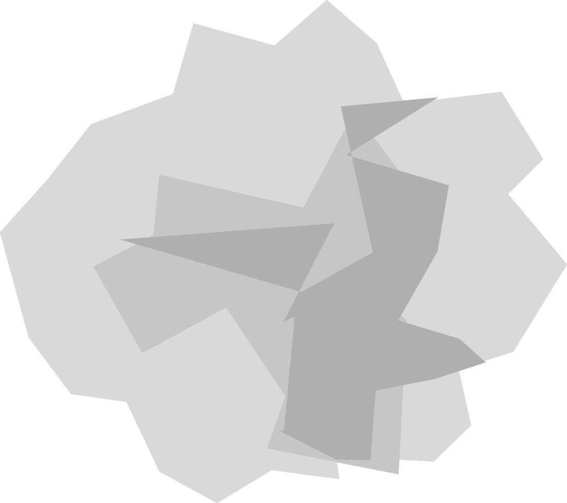 Crumpled Paper. Office Stuffs. vector