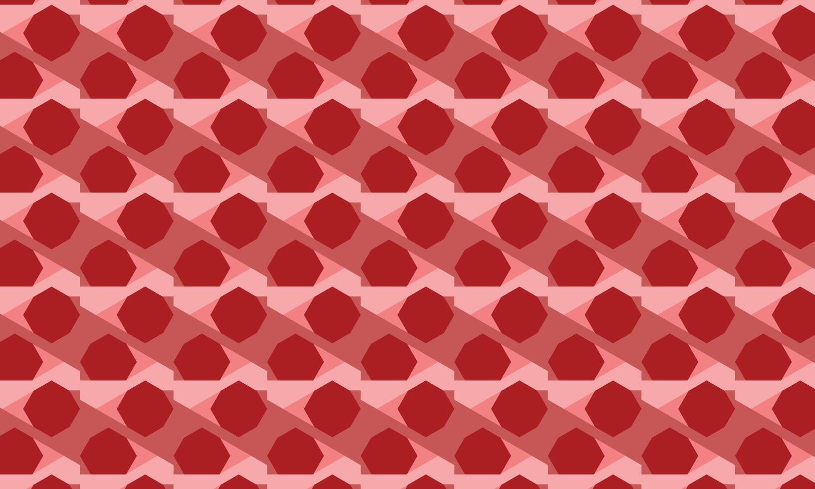 Red Hexagon Pattern Geometric Abstract Background, Red Hexagon Tiles Repeating Pattern, Red Hexagon Mosaic Textured Background, Red Hexagon Harmony vector
