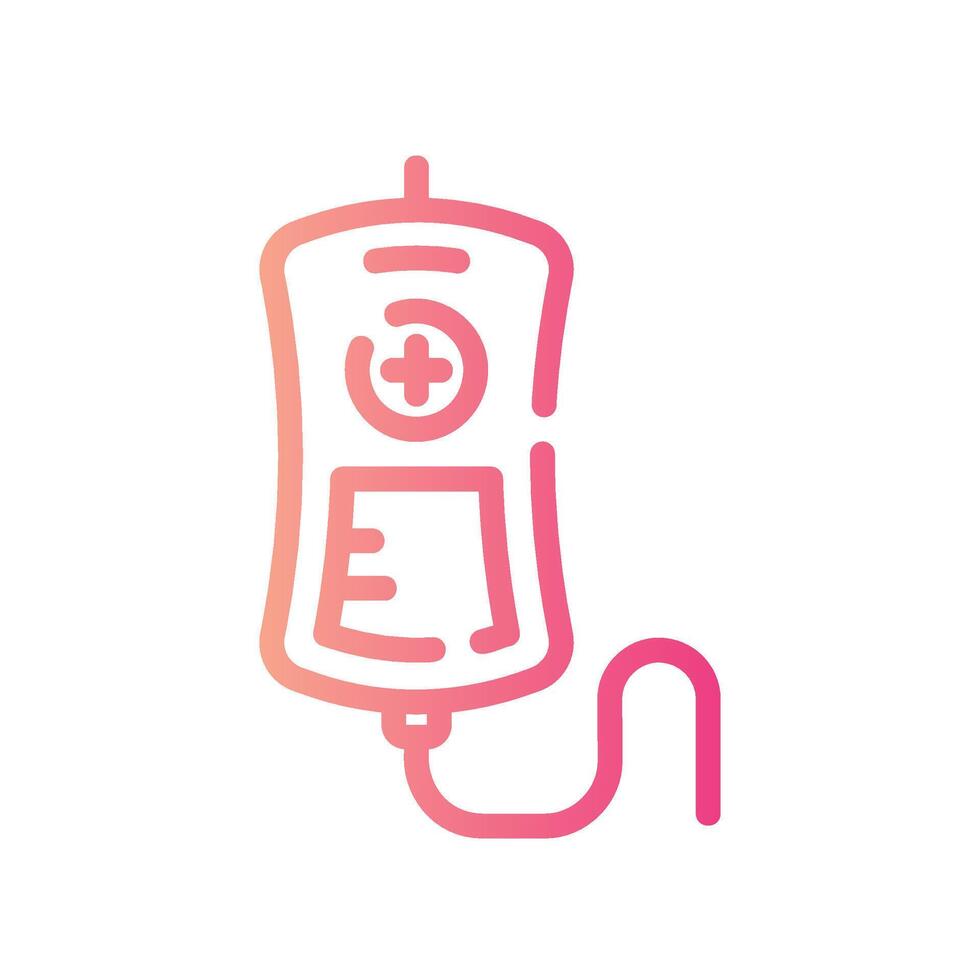 infuse Line Gradient Icon White Background vector