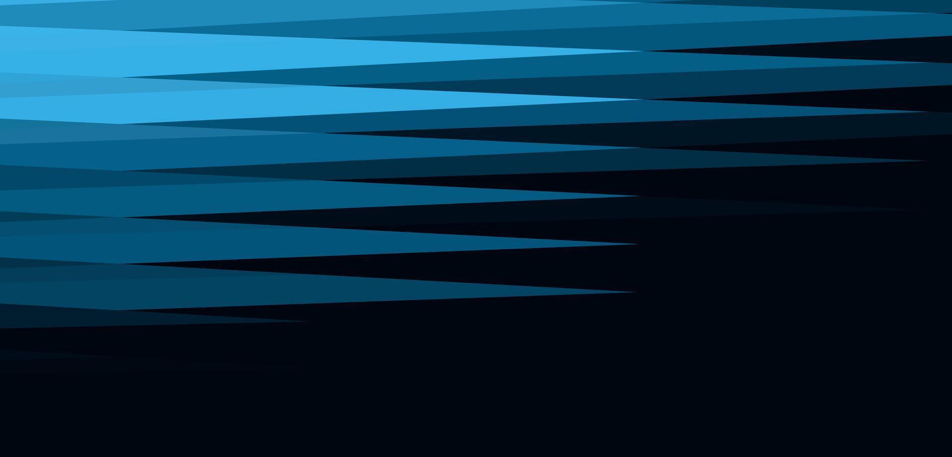 Abstract geometric blue patterns on dark background. vector