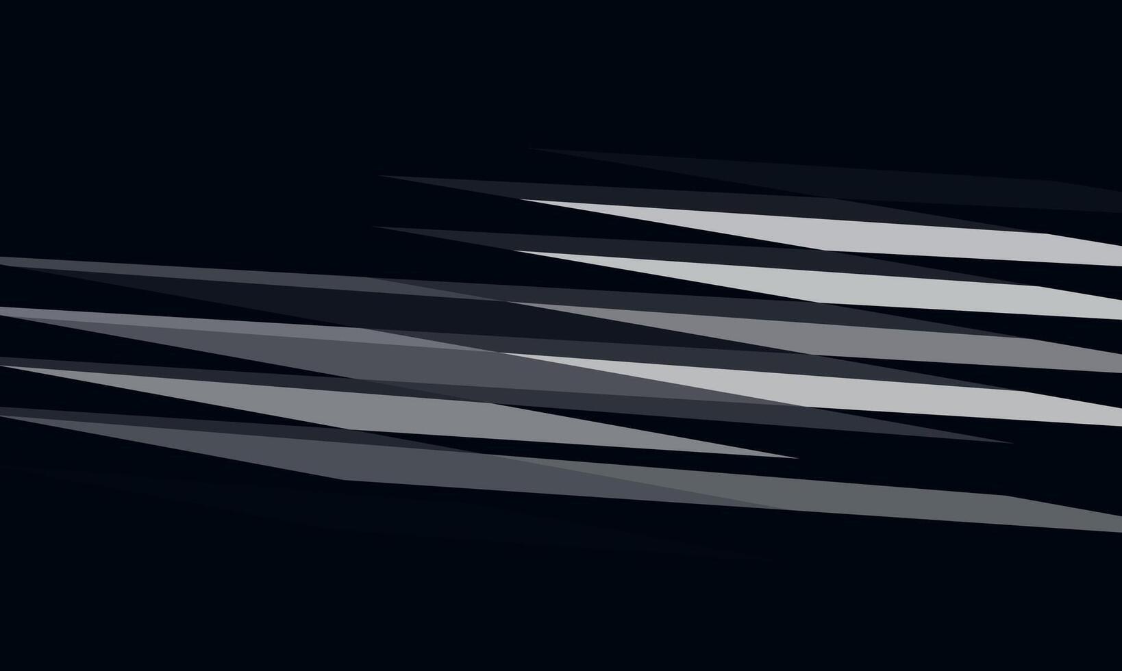 Dark grey geometric shapes on black background. vector