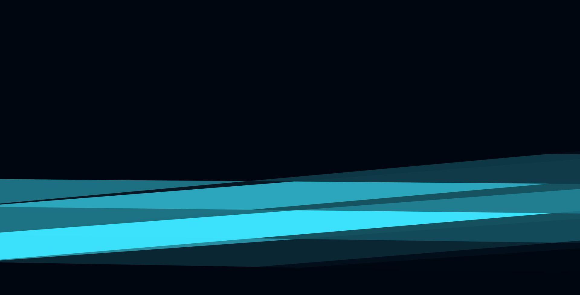 Abstract dark blue design with teal geometric shapes. vector
