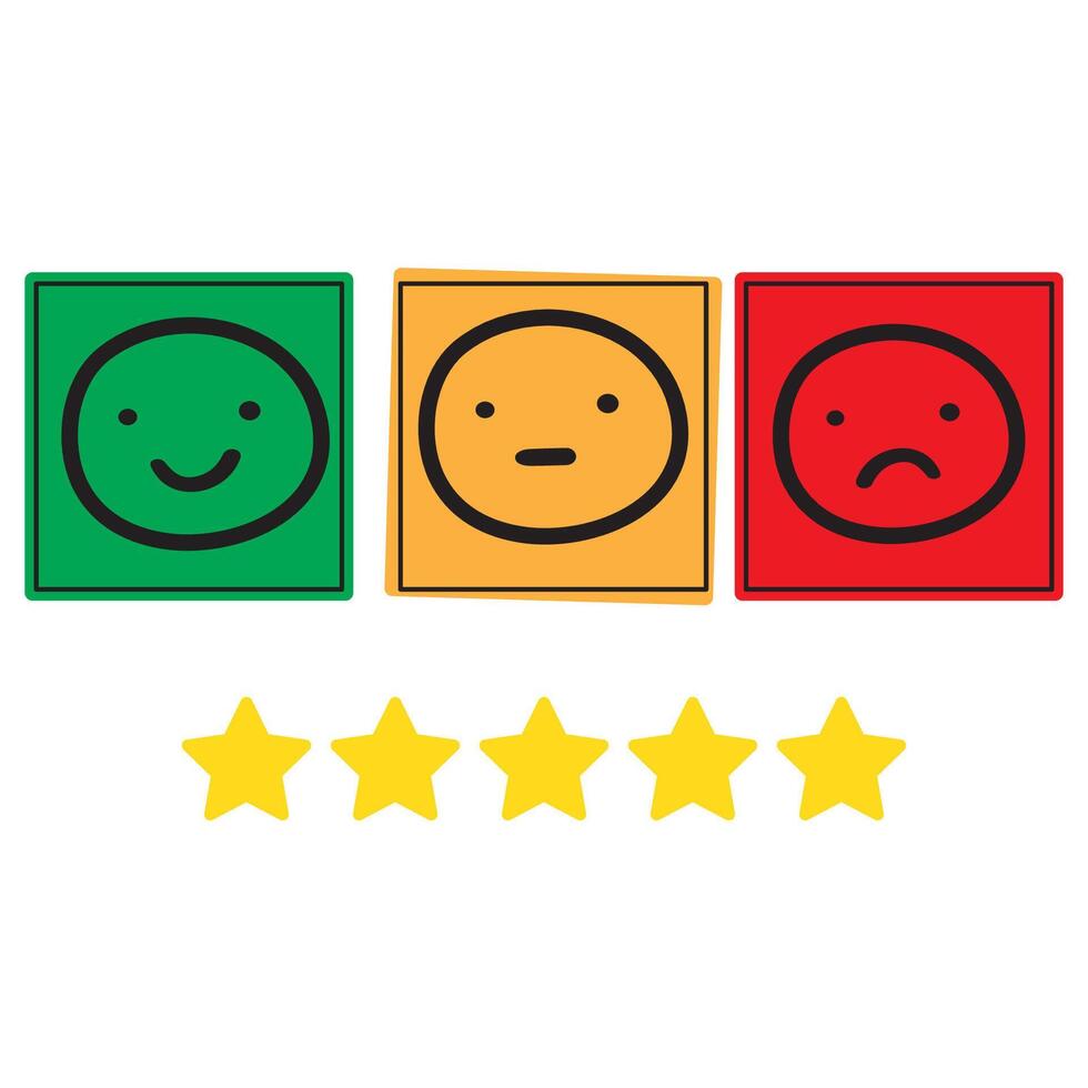 Feedback concept. Client satisfaction. Hand drawn design. Flat illustration on white background. vector