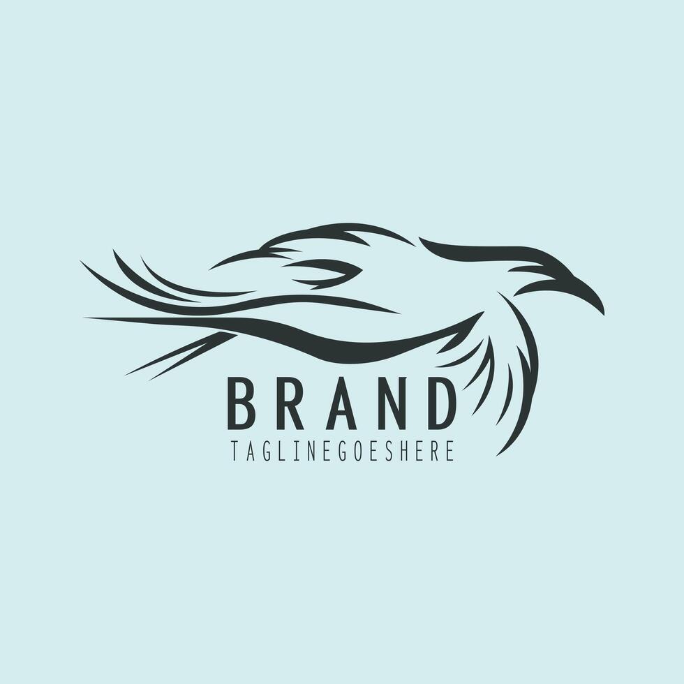 Flying Seagull Logo Template vector