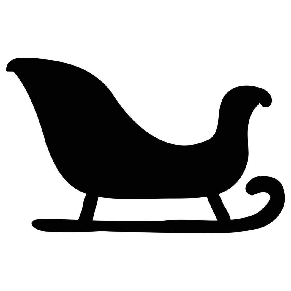 Santa Sleigh Icon for Christmas, Holidays, and Festive vector