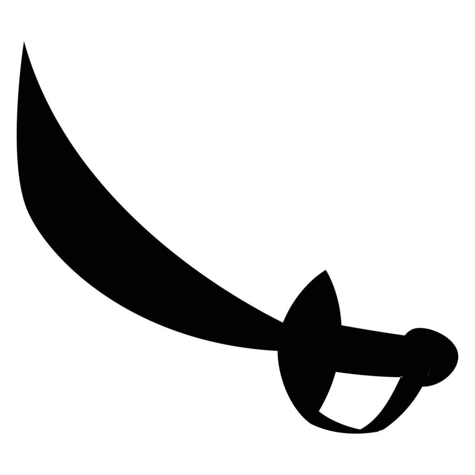Pirate Sword Icon for Adventure and Fantasy Themes vector